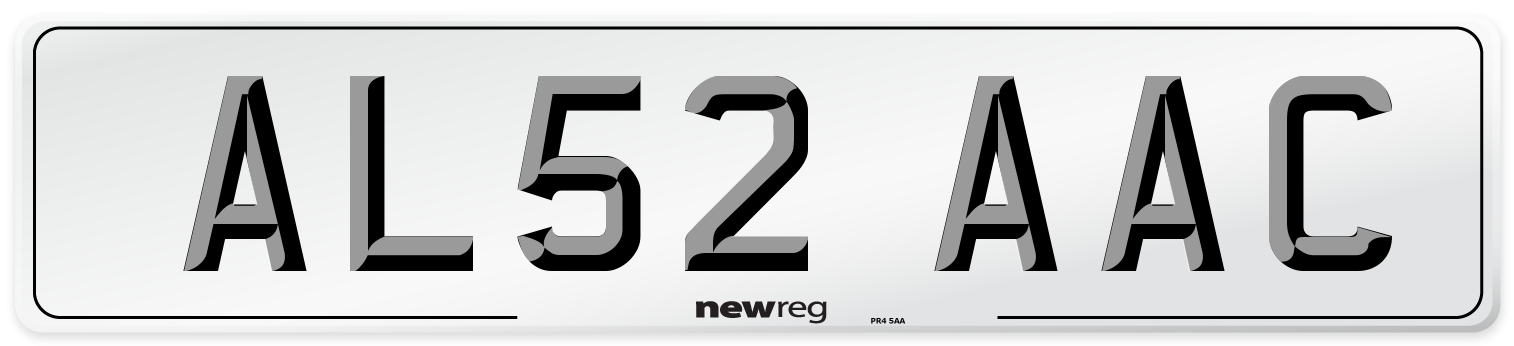 AL52 AAC Number Plate from New Reg